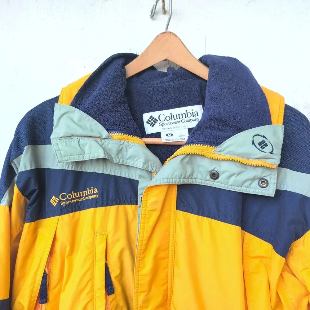 VTG Columbia Detachable Fleece Liner Heavyweight Winter Coat Men's Med
